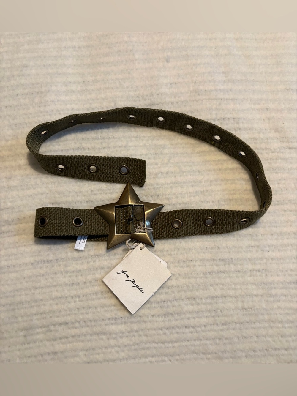 NWT Free People Zoa Hip Belt in Olive Green size M
